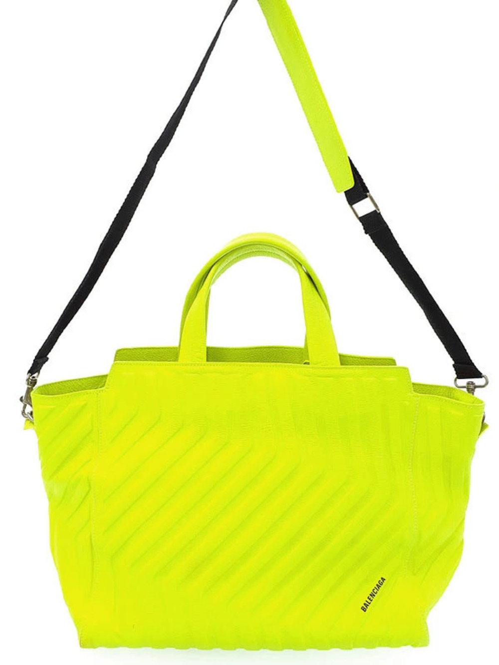 Balenciaga Car 2Way East West Tote Bag grained calfskin leather Yellow